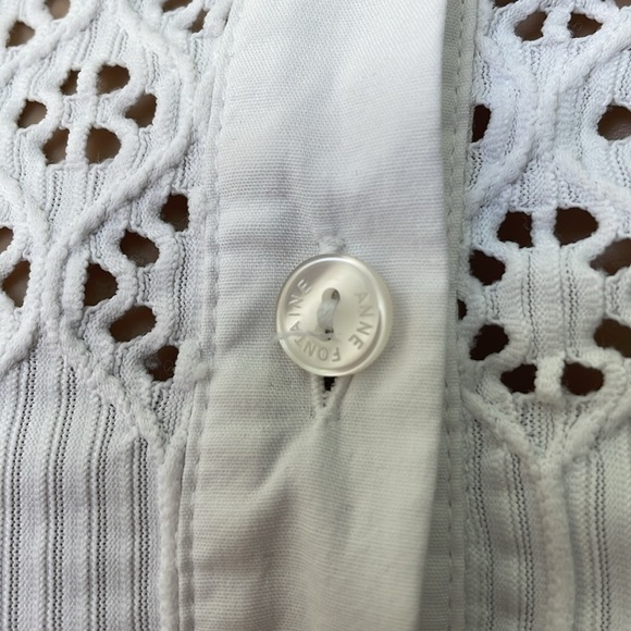 Anne Fontaine top white button front Carole - Picture 5 of 12